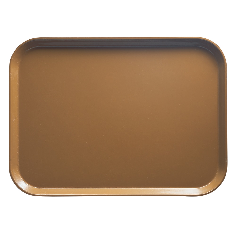 Cambro Camtray Rectangular Serving Trays, 15in x 20-1/4in, Suede Brown, Pack Of 12 Trays MPN:1520508
