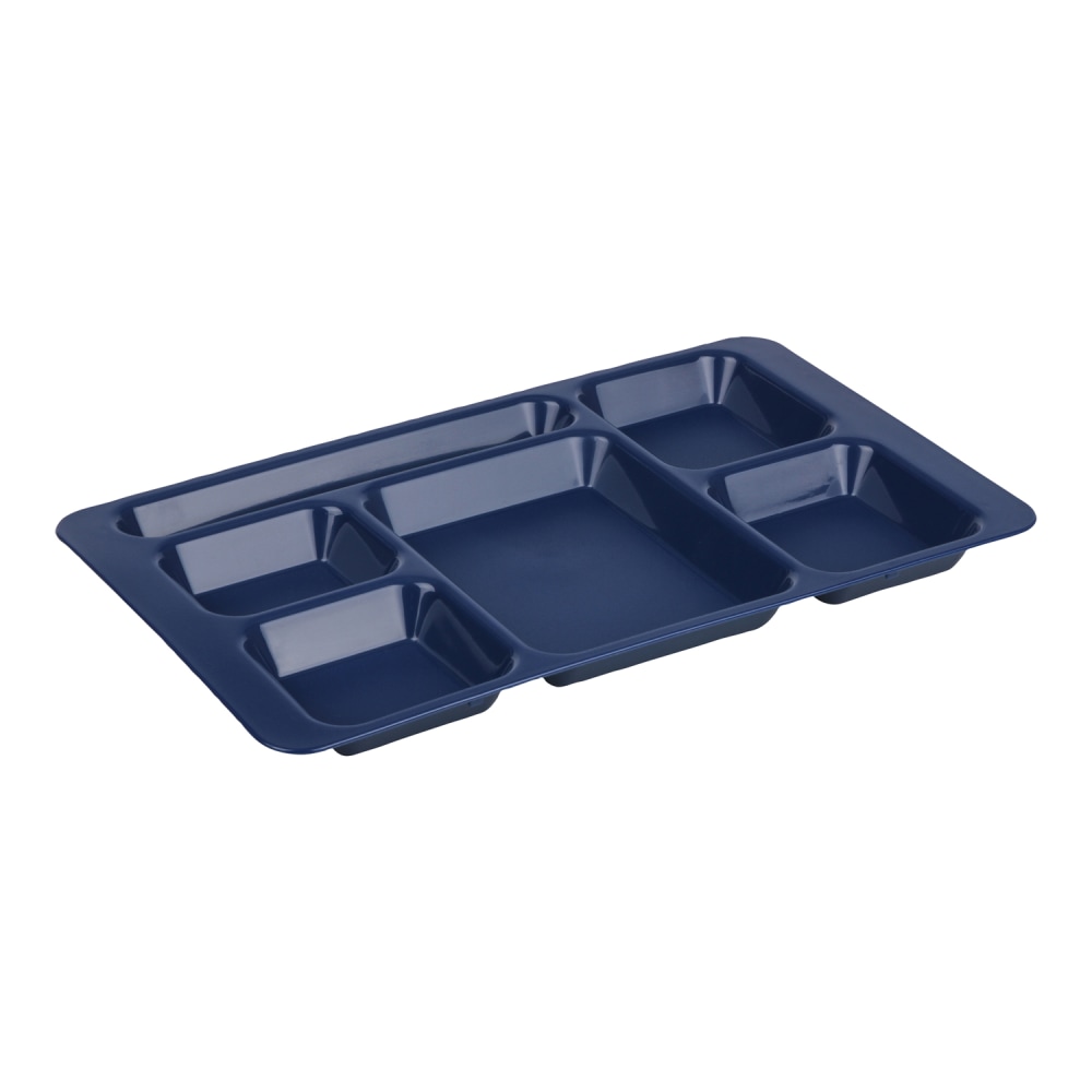 Cambro Co-Polymer Compartment Trays, 9in x 15in, Navy Blue, Pack Of 24 Trays MPN:1596CP186
