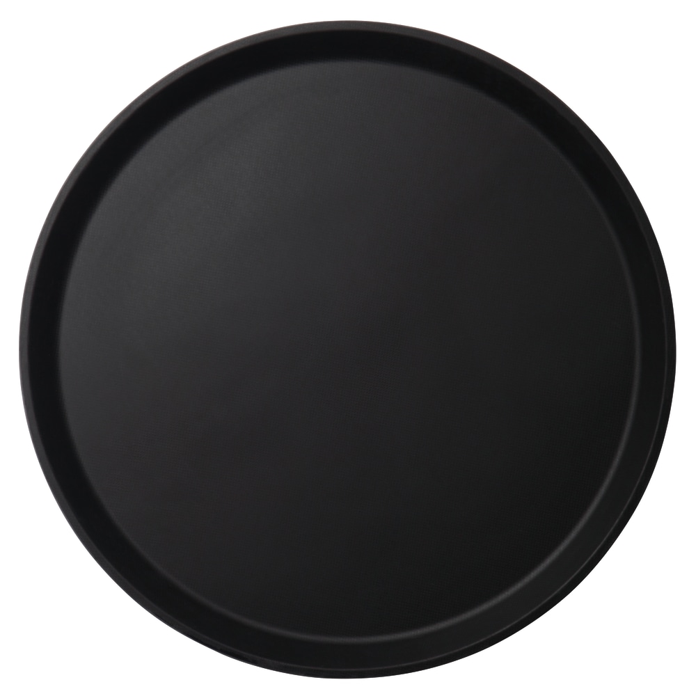 Cambro Round Camtread Trays, 16in, Black, Set Of 12 Trays, 1600CT110 MPN:1600CT110