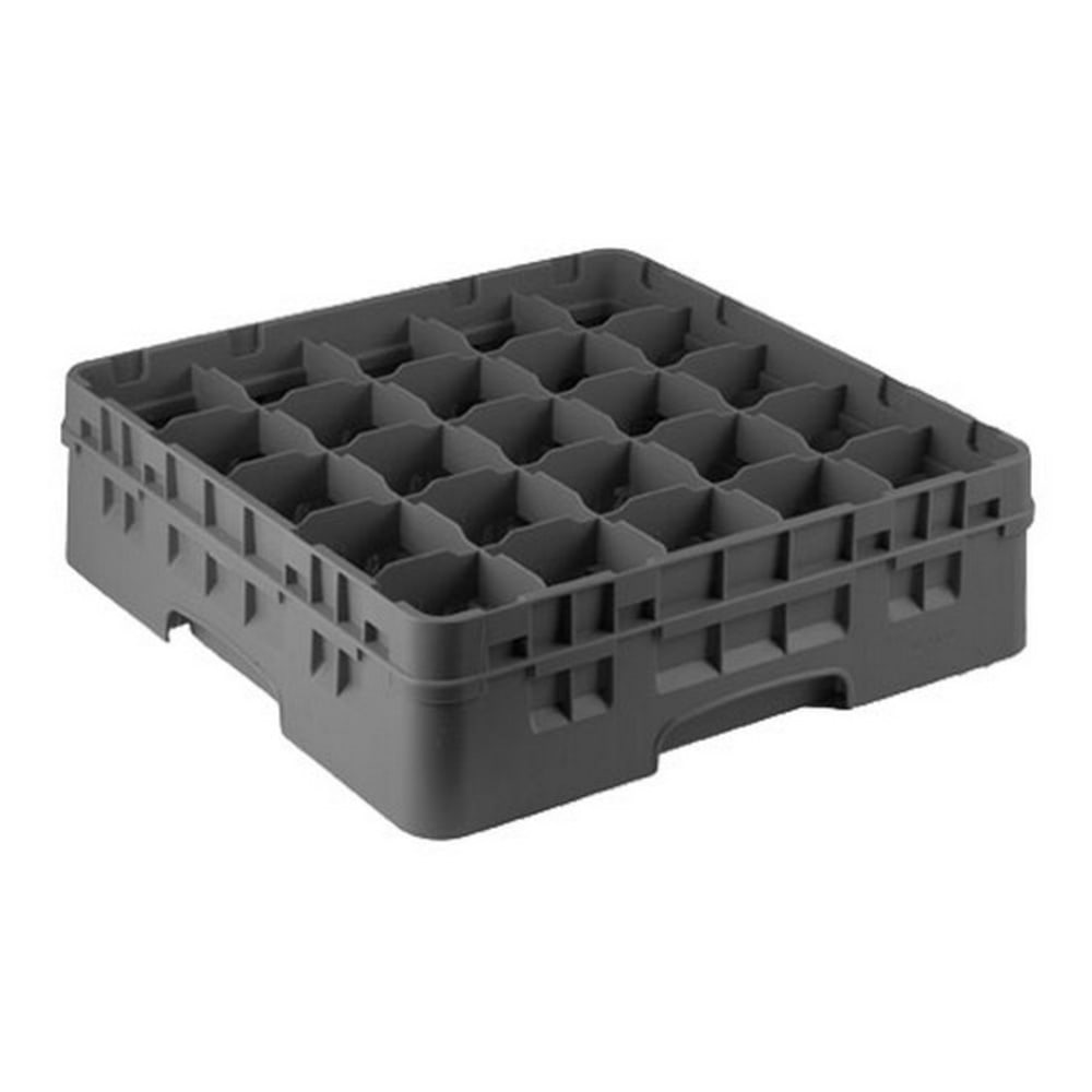 Cambro Camrack 25-Compartment Glass Rack, 6inH x 20inW x 20inD, Gray MPN:25S418151