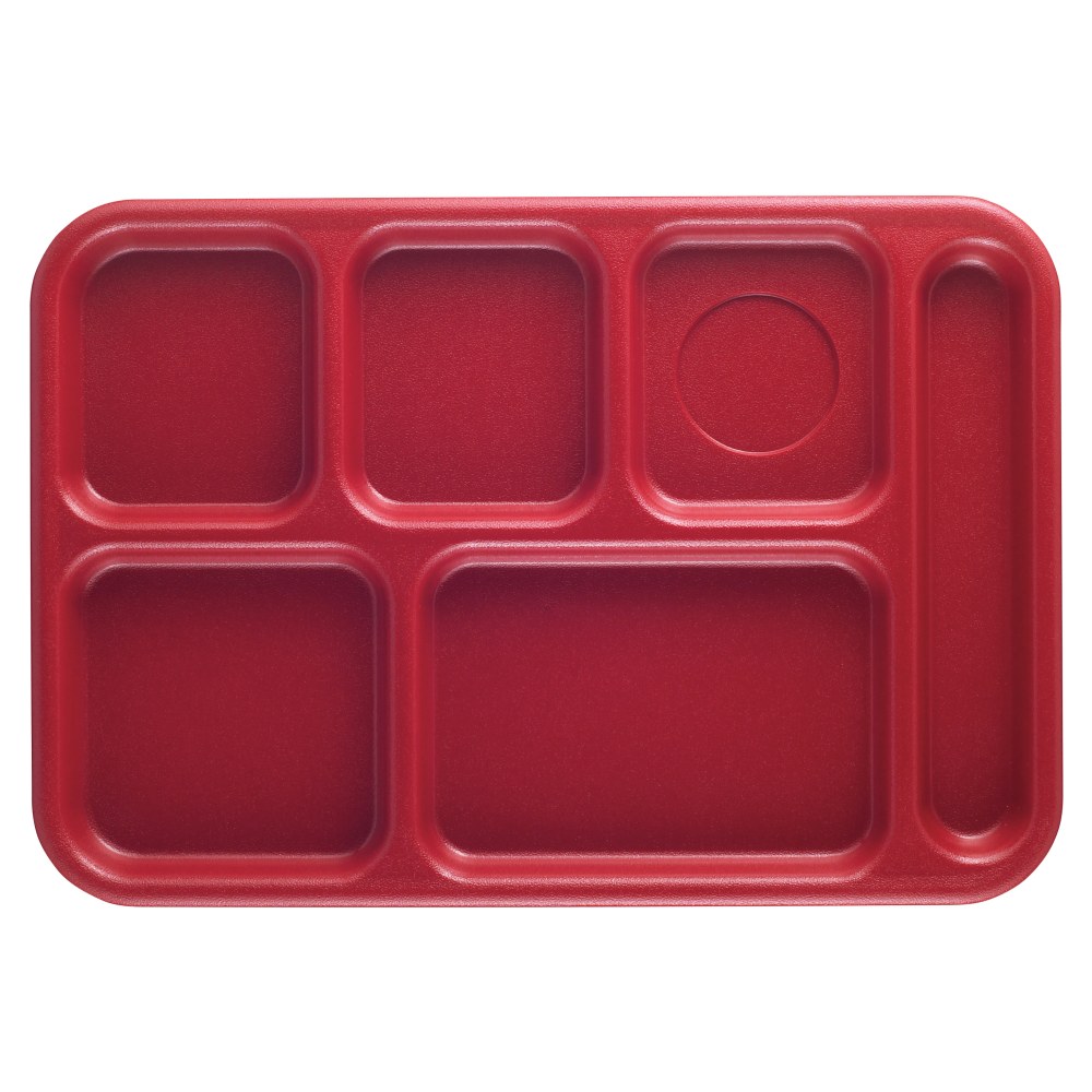 Cambro Co-Polymer Compartment Trays, Rose Red, Pack Of 24 Trays MPN:BCT1014163