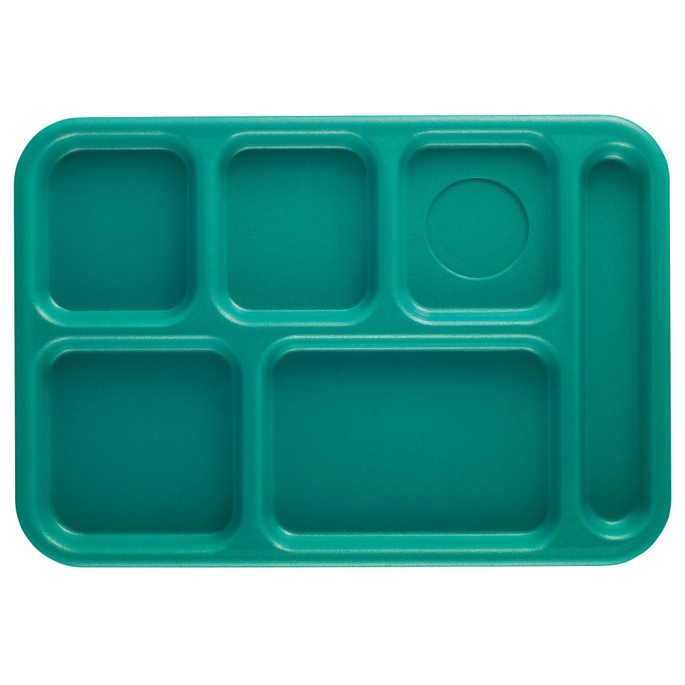Cambro Co-Polymer Compartment Trays, Teal, Pack Of 24 Trays MPN:BCT1014414