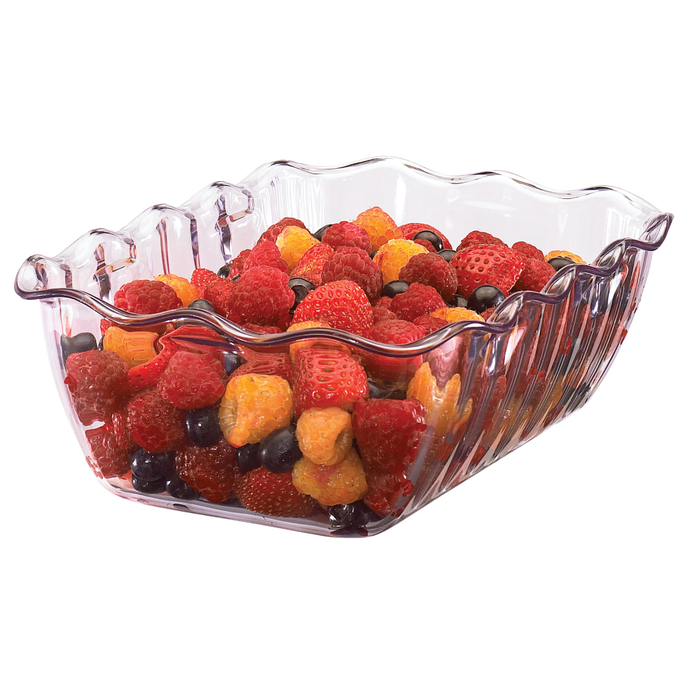 Cambro Plastic Deli Crocks, 4.9 Qt, Clear, Pack Of 6 Crocks MPN:DC10152