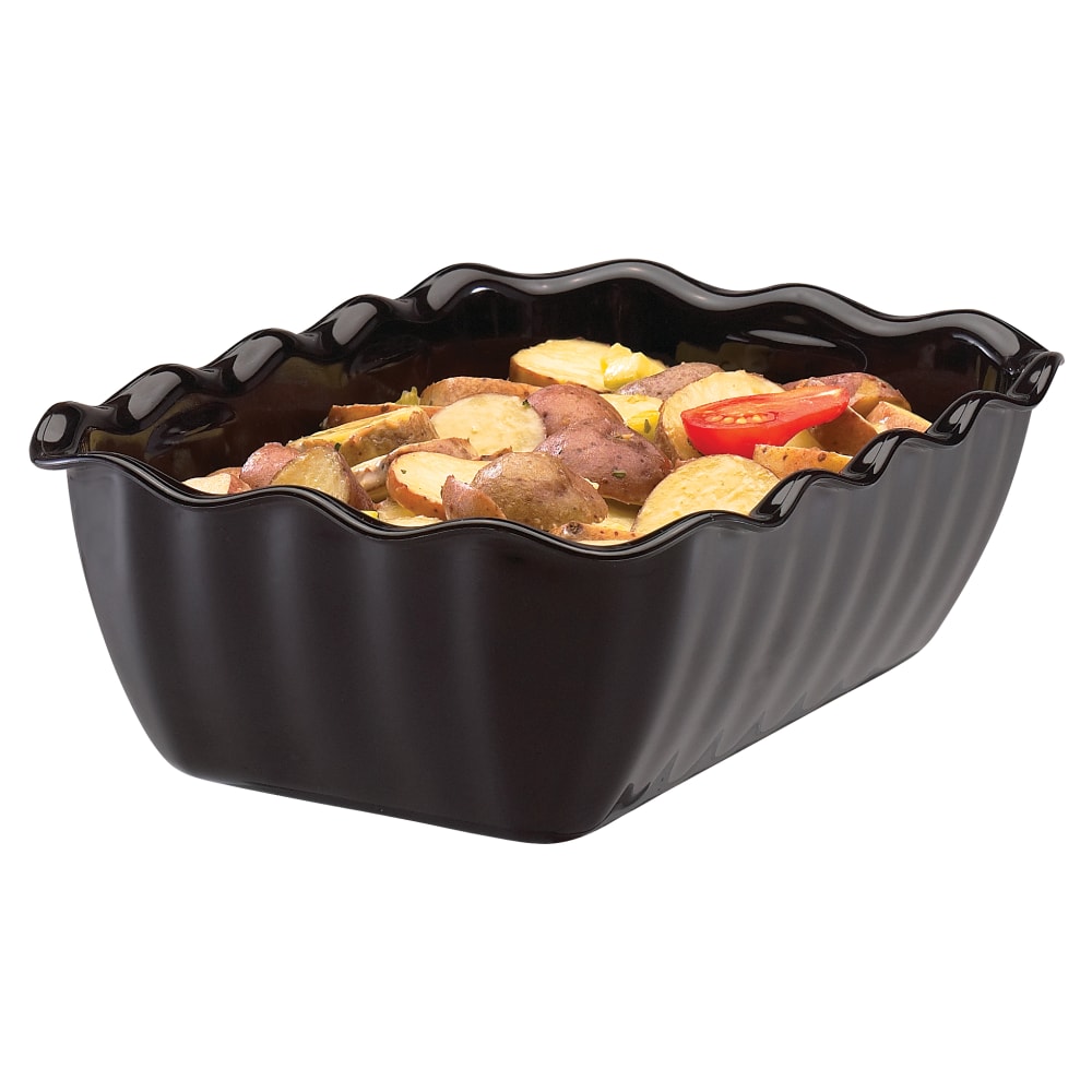 Cambro Plastic Deli Crocks, 2.2 Qt, Black, Pack Of 6 Crocks MPN:DC5110
