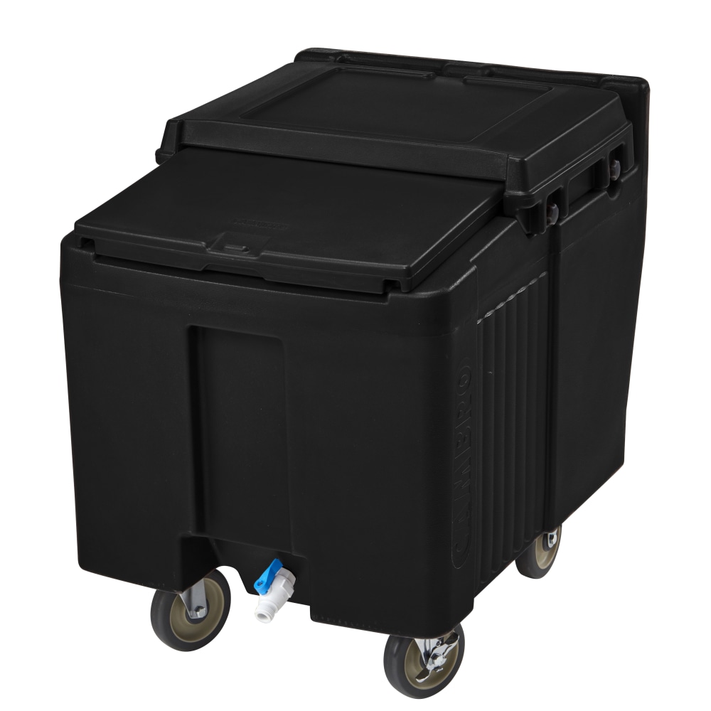 Cambro SlidingLid Ice Caddy, 125-Lb Capacity, Black MPN:ICS125L110