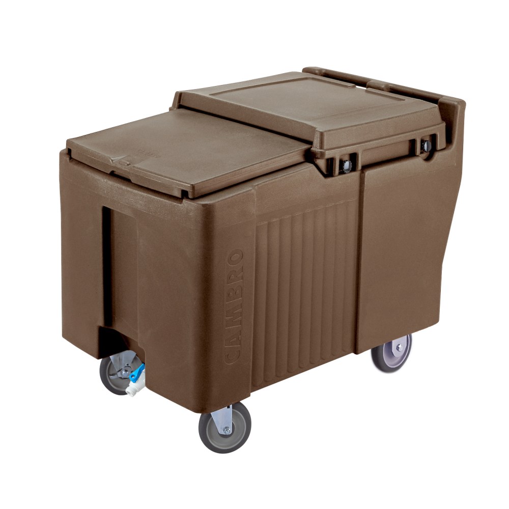 Cambro SlidingLid Ice Caddy, 175-Lb Capacity, Dark Brown MPN:ICS175L131