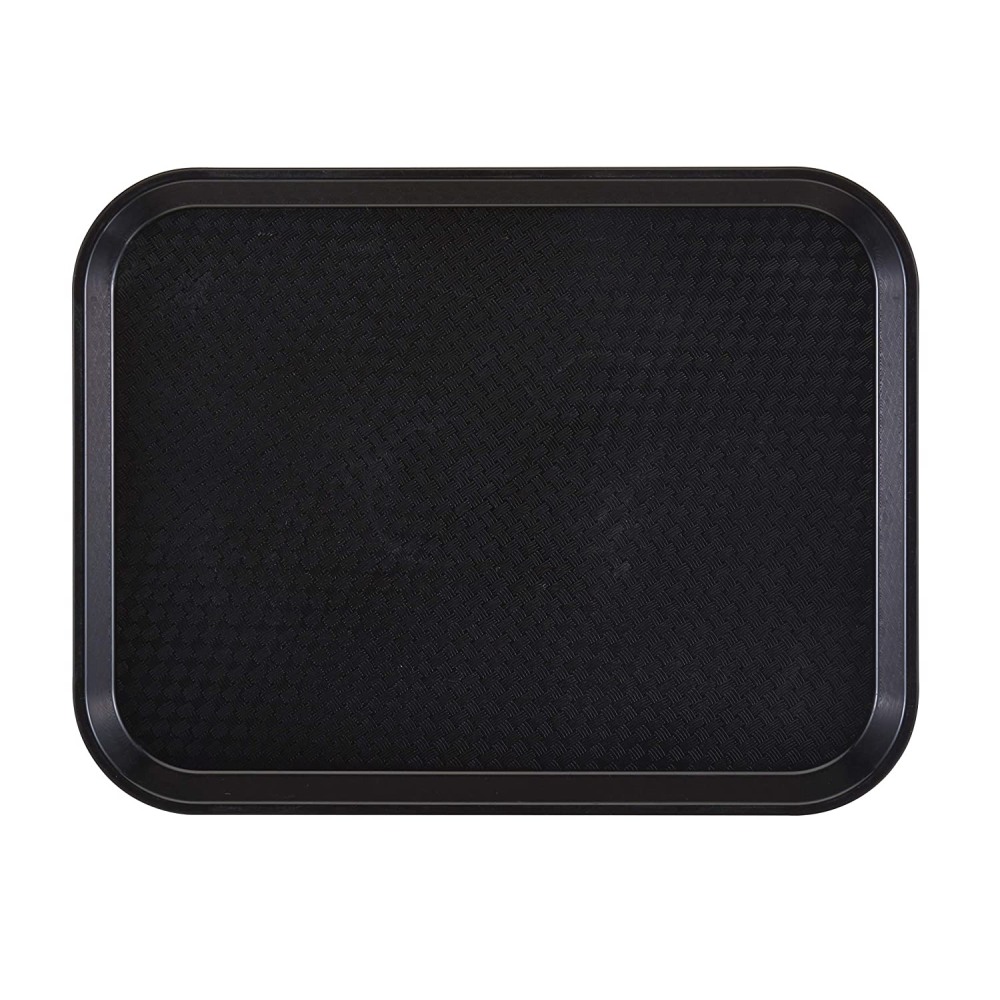Cambro Fast Food Trays, 10in x 14in, Black, Pack Of 24 Trays MPN:IG1014FF110