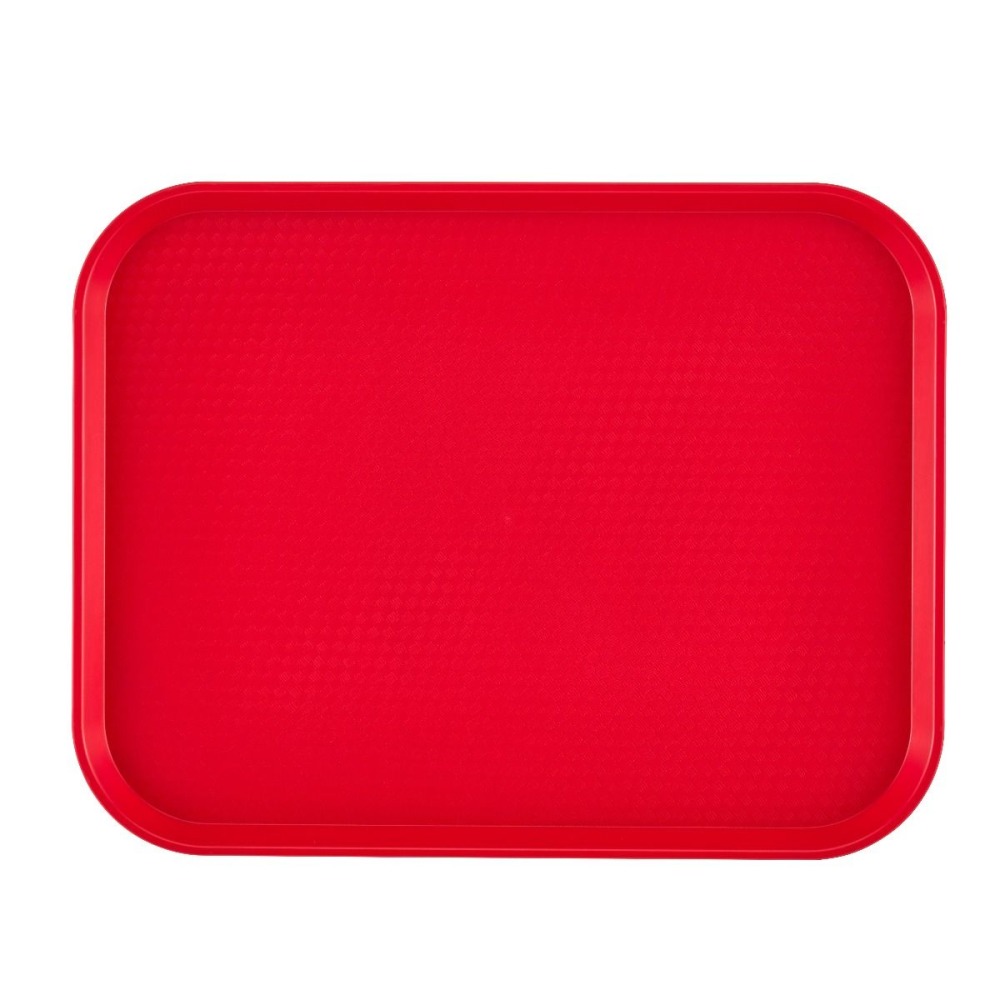 Cambro Fast Food Trays, 10in x 14in, Red, Pack Of 24 Trays MPN:IG1014FF163