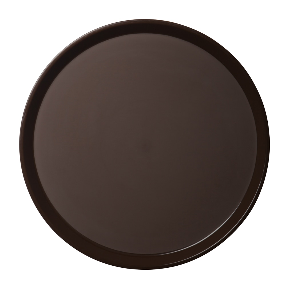 Cambro Round Polytread Trays, 14in, Brown, Set Of 12 Trays MPN:PT1400167
