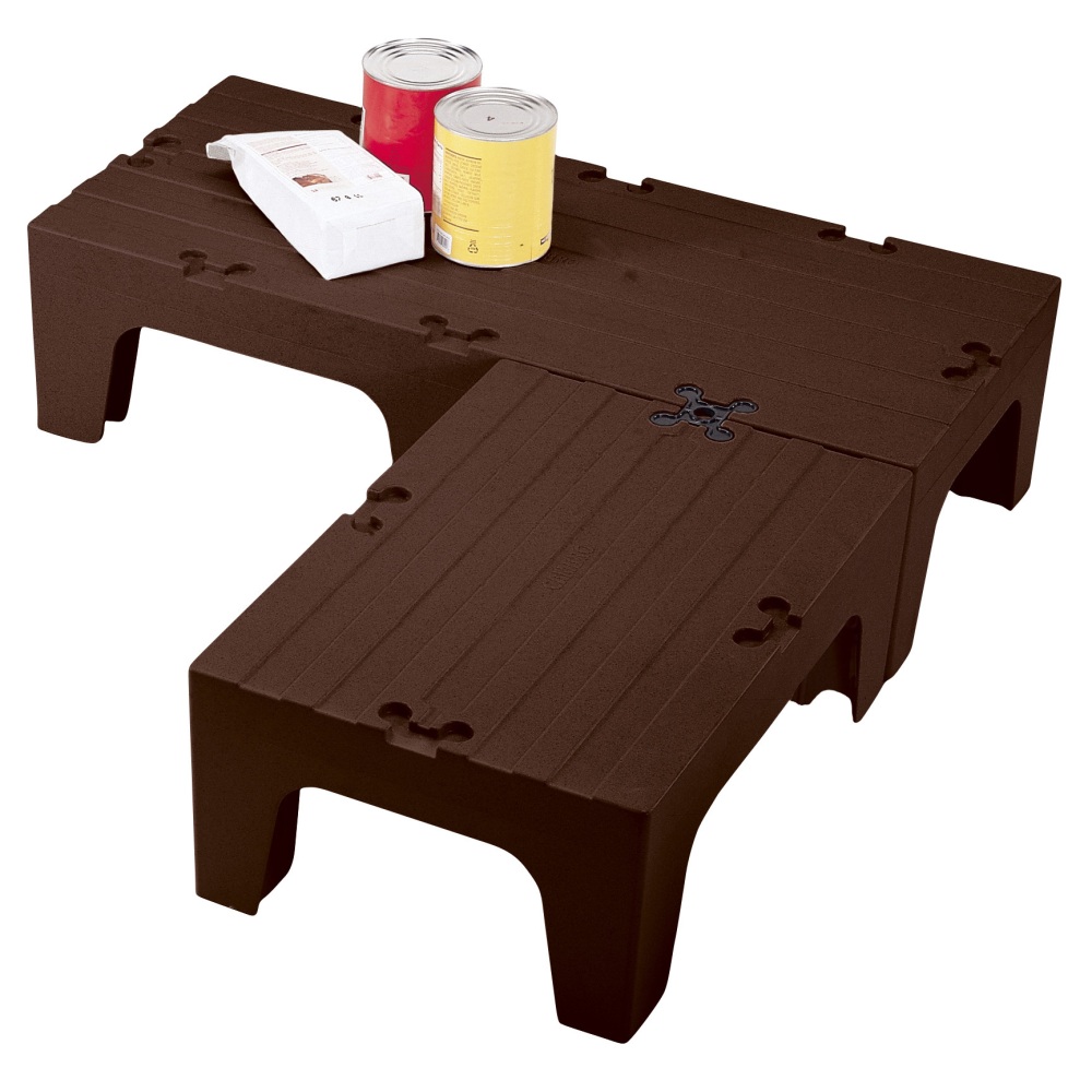 Cambro Solid Dunnage Rack, 12inH x 21inW x 36inD, Dark Brown MPN:DRS36131