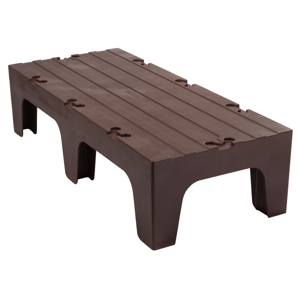 Cambro Solid Dunnage Rack, 12inH x 21inW x 48inD, Dark Brown MPN:DRS48131