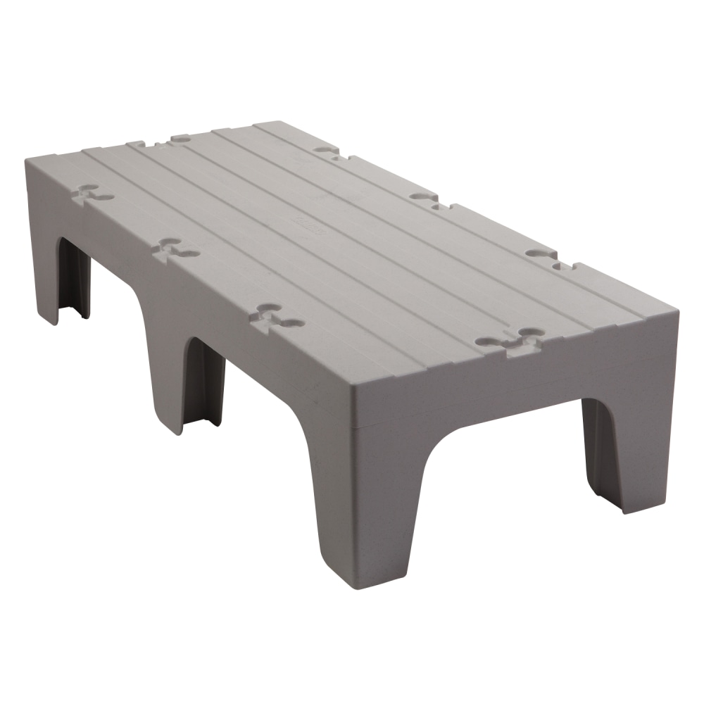 Cambro Solid Dunnage Rack, 12inH x 21inW x 48inD, Speckled Gray MPN:DRS48480