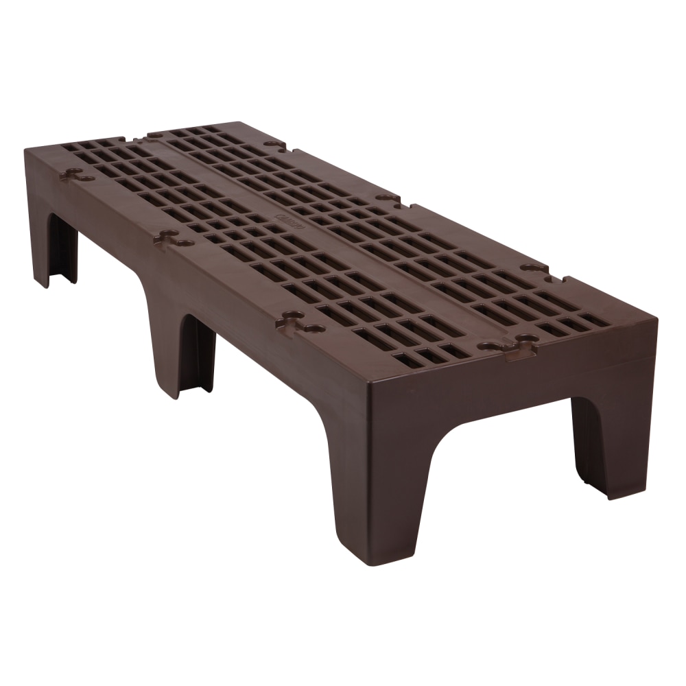 Cambro Vented Dunnage Rack, 12inH x 21inW x 60inD, Dark Brown MPN:DRS600131