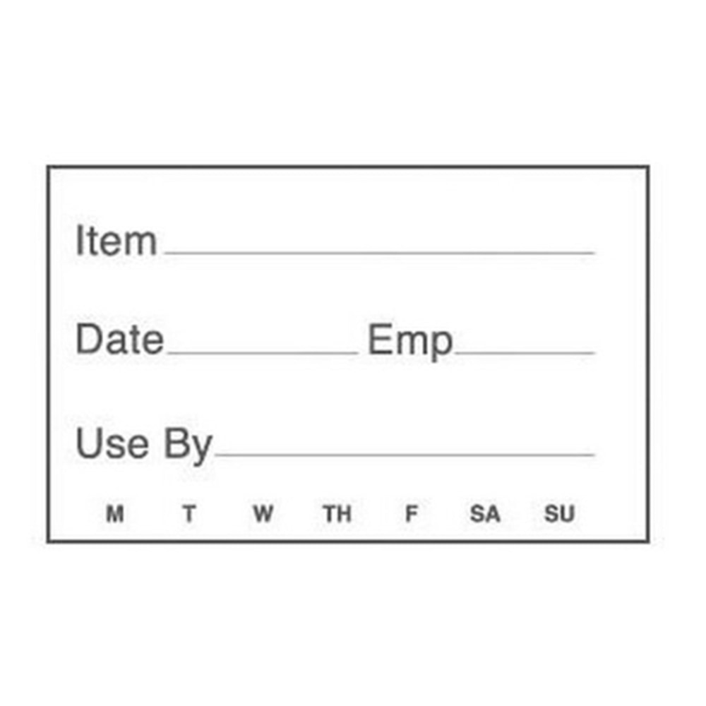 Cambro StoreSafe Food Rotation Labels, 2in x 3in, Off-White, Roll Of 250 Labels MPN:23SLB250