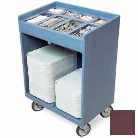 Cambro TC1418131 - Tray and Silver Cart (with Pans and Cover) Dark Brown NSF TC1418131