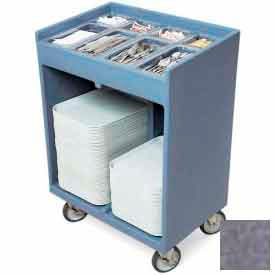 Cambro TC1418191 - Tray and Silver Cart (with Pans and Cover) Granite Gray TC1418191