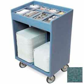 Cambro TC1418192 - Tray and Silver Cart (with Pans and Cover) Granite Green TC1418192