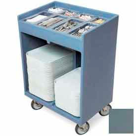 Cambro TC1418401 - Tray and Silver Cart (with Pans and Cover) Slate Blue TC1418401