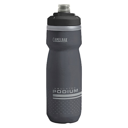 Water Bottle, 21 oz., Plastic, Black Body MPN:1874001062