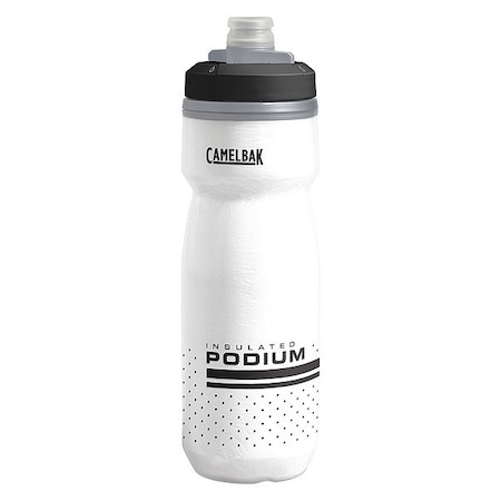 Water Bottle, 21 oz., Plastic, White Body MPN:1874101062