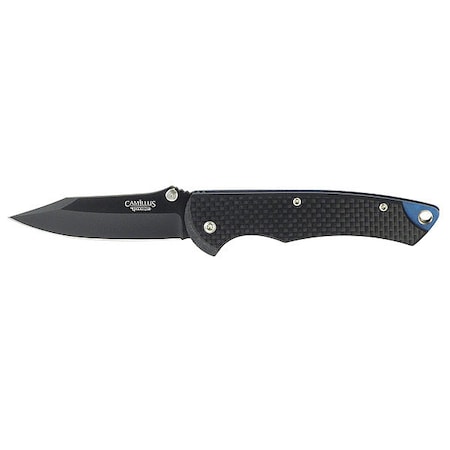 Folding Knife, Clip Point, 2-1/2 In, Black MPN:19051