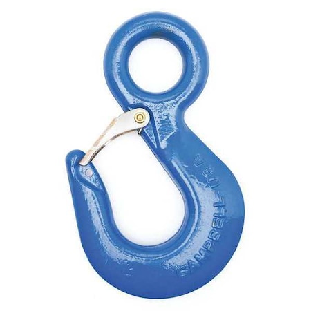 Eye Hoist Hook w/ Latch, PL, No. 23, 1-1/2 Ton, Forged Alloy, Painted Orange MPN:3924315PL