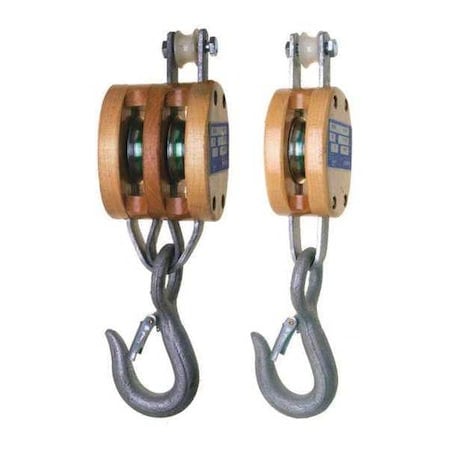 3003G, 4 in Triple, Regular Wood Shell Block, Bronze Bushed, Galvanized MPN:7208534