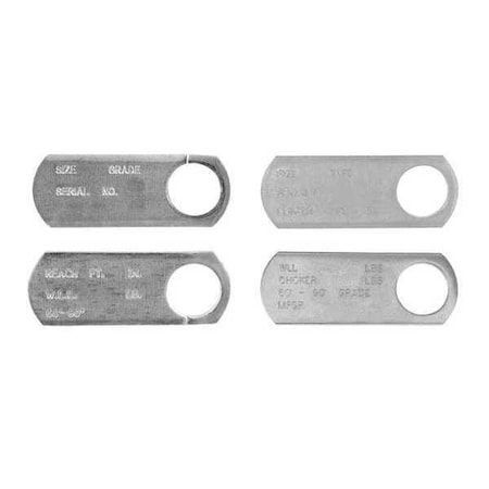 Closed Field ID Tag for Sling Chains, 50 Pcs per Carton MPN:7503506C
