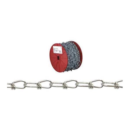 1/0 Double Loop (Inco) Chain, Zinc Plated, 100' per Reel MPN:AW0751024N