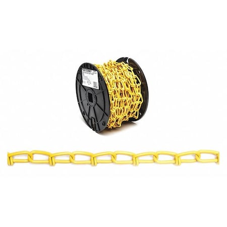 2/0 Double Loop (Inco) Chain, Yellow Polycoat, 50' per Reel MPN:PD0722087N