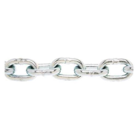 Chain, 20ft, 3/16in, Proof Coil, Zinc Plated MPN:T0143220