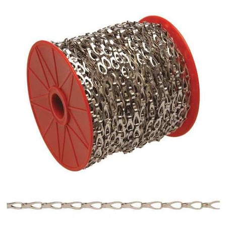 No. 2 Hobby/Craft Sash Chain, Chrome Plated, 164' per Reel MPN:T0710227