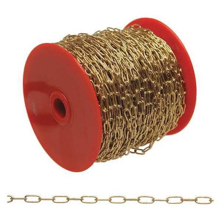 No. 5 Hobby/Craft Clock Chain, Brass Plated, 82' per Reel MPN:T0710517