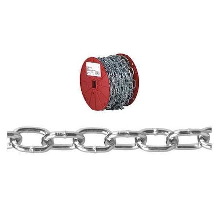 2/0 Passing Link Chain, Zinc Plated, 50' per Reel MPN:T0722957