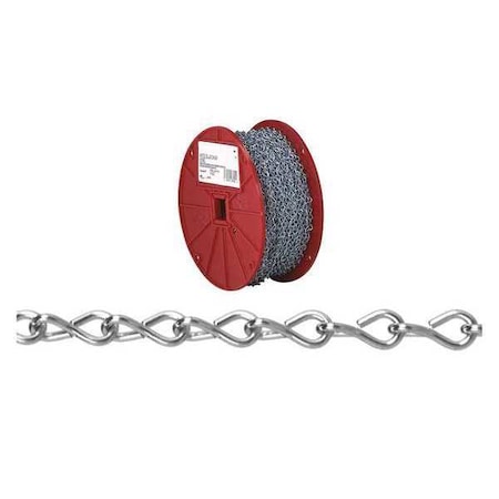 No 16 Steel Single Jack Chain, Zinc Plated, 250' per Reel MPN:T0724027N