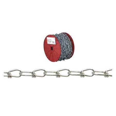 3/0 Double Loop (Inco) Chain, Zinc Plated, 150' per Reel MPN:T0726427N