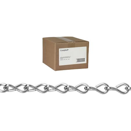 No 10 Single Steel Jack Chain, Zinc Plated, 100' per Carton MPN:T0801024N