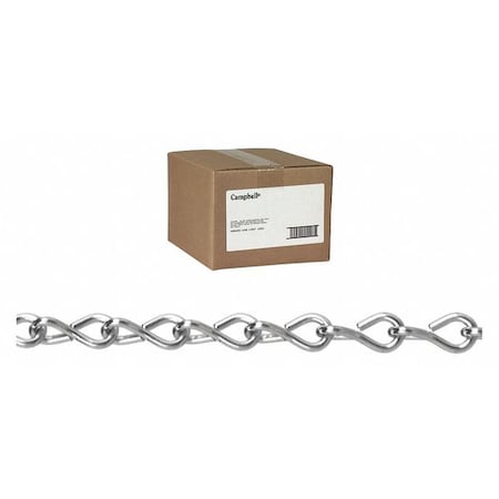 No 14 Single Steel Jack Chain, Zinc Plated, 100' per Carton MPN:T0801424N