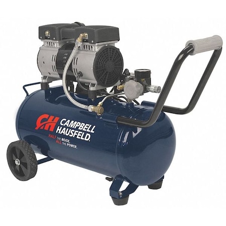 Air Compressor, 1.0 HP, 120VAC, Tank 8 gal. MPN:DC080500