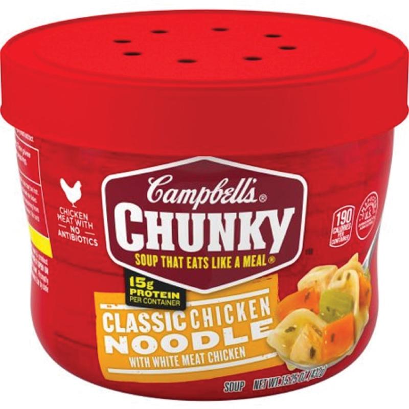 Campbells Chunky Classic Chicken Noodle Soup - 15.25 fl oz - 8 / Carton MPN:14880