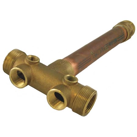 Well Water Tank Fitting, Brass, Tee MPN:FTX4-3LF