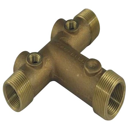 Tank Cross Tee, Male/Female, 1 1/4 M x 1 F MPN:UTC5-4-3LF