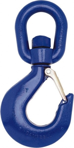 #2 Hook, 3/4 Ton Capacity, Carbon Steel Swivel Hoist Hook MPN:3942205PL