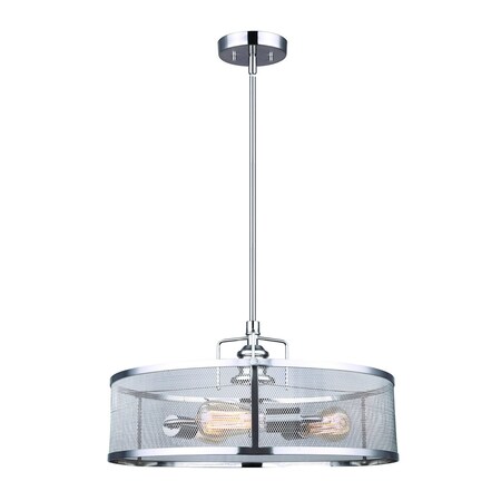 Chandelier, 3 Light, 100W, 20x18.25-60.25