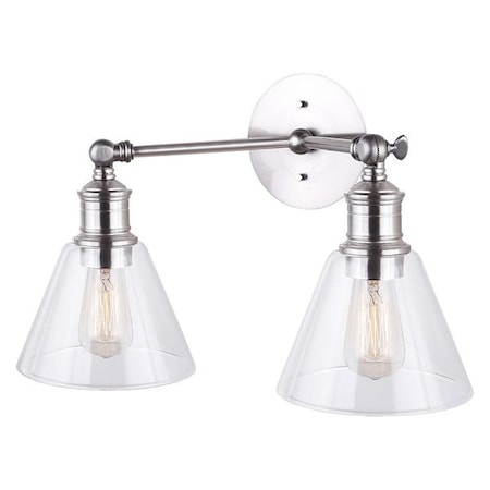 Vanity Lightng, 2 Lght, 100W, 17x10.25x9.5
