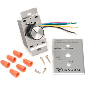 Canarm® Variable Speed Switch Control For 4 Fans Silver FRMC5