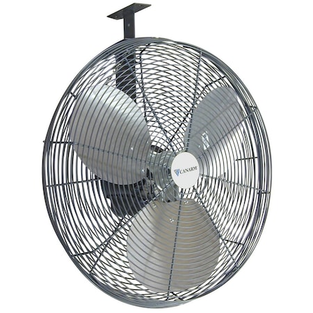 Standard Duty Industrial Fan, Ceiling, Wall Mount, 30 in Blade Dia, 120/208-280V, 11, 000 cfm MPN:CA30AG-EC