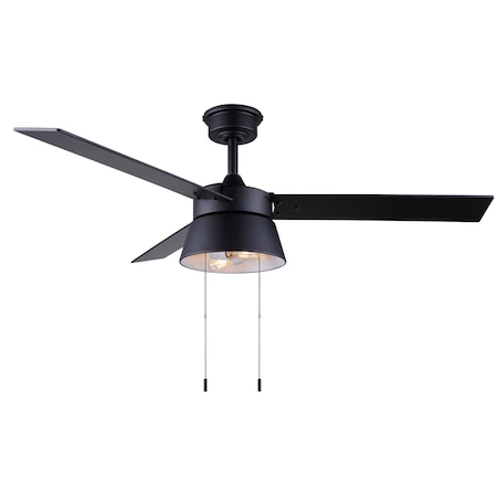 CeilingFan, Black, 48inDia, 3Blade MPN:CF48KAD3BK