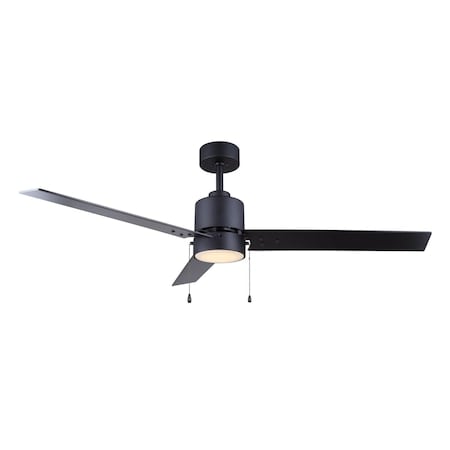 CeilingFan, Black, 52inDia, 3Blade MPN:CF52JAC3BK-ES