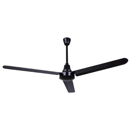 Industrial DC Fan, CP60DW10N, 60inch Fan, 5 ft Blade Dia, 3 Blades, 5 Speeds, 120V AC MPN:CP60DW10N